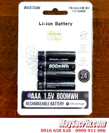 Beston 3AN-22, Pin Lithium Li-ion AAA 1.5v Beston 3AN-22 (với 800mWh=540mAh) chính hãng 